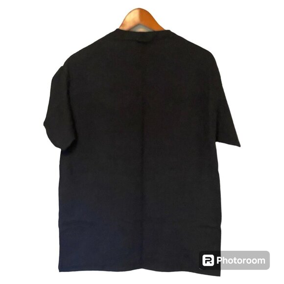 Super Mario Black S/S T-Shirt Men's Size L Cotton Gaming Classic - Picture 2 of 9